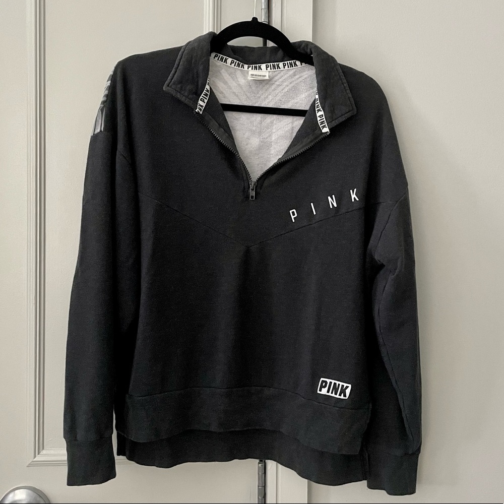Pink Victoria’s Secret sweatshirt